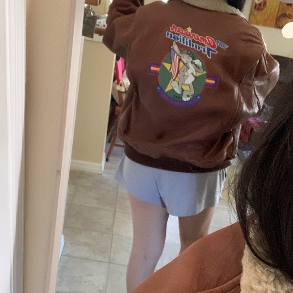 ACME x Bugs Bunny Leather Jacket Brown Size M - Picture 16 of 16